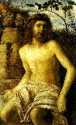 Giovanni Bellini den tornekronte kristus oil on canvas